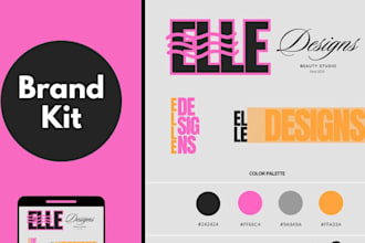 design full canva branding kit logo design brandbook brand kit visual identity
