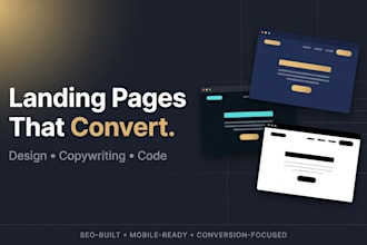 design and build a custom landing page that converts