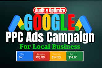 audit and optimize google ppc ads campaign for local business