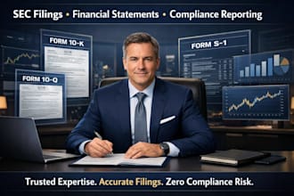 manage sec filings, financial statements, and compliance reporting