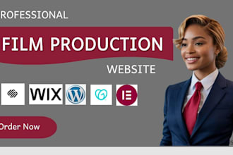 design a cinematic film production or filmmaker website that converts