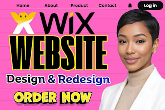 create, update and redesign a modern wix website or wix landing page design