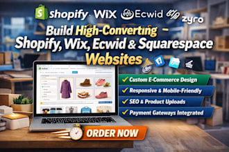 build shopify ecwid wix squarespace bigcommerce bigcartel zyro website