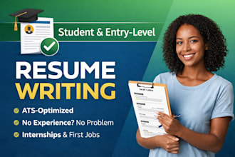 write an ats friendly student resume for entry level or first job