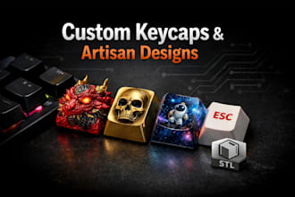 design custom keycaps and artisan keycaps for mechanical keyboards
