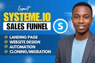 systeme io sales funnel, systeme io funnel, systeme website, landing page design