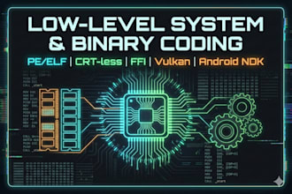write low level system and binary code in c and assembly