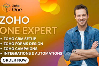 be your zoho one expert do zoho bigin crm setup zoho campaign zoho books flow