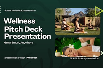create wellness pitch deck spa investor pitch deck startup funding presentation