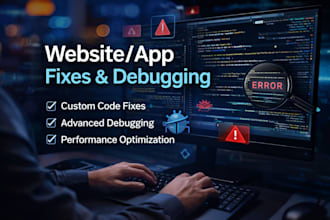 debug and fix complex issues in custom coded web apps
