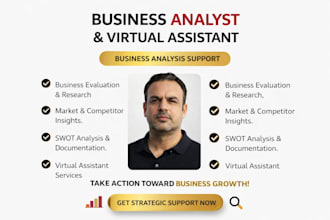 market research analysis business plan analyst internet SEO virtual assistant