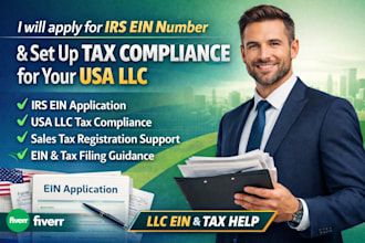 apply for irs ein and set up tax compliance for US llc