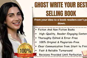 be your ghostwriter, ebook writer ghost book writer, for fiction and non fiction