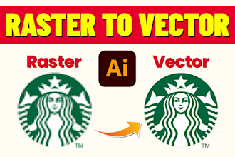 cleanup, vector tracing, recreate, convert logo or image to vector