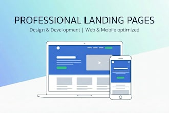 create a landing page