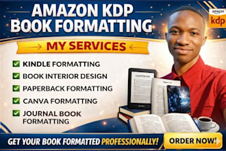 do amazon KDP book formatting for ebook, kindle and paperback