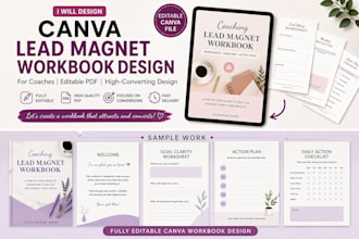 design canva lead magnet workbook or PDF for coaches