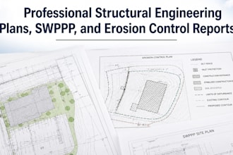 professional structural engineering plans, swppp, and erosion control reports