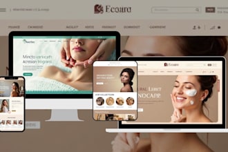 design spa squarespace beauty medspa hair saloon estheticians vagaro website