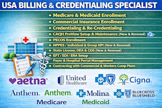 do USA providers enrollment, credentialing, medical billing, medical biller