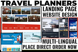 build seo travel planning website, trave agency tourism website vacation website