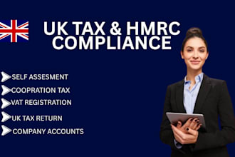 uk tax returns, hmrc compliance, self assessment, vat , corporation tax filing