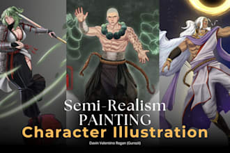 create fantasy character and creature art, concept