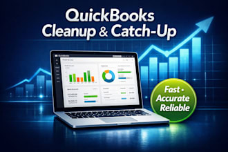 provide quickbooks bookkeeping, cleanup and catch up transactions