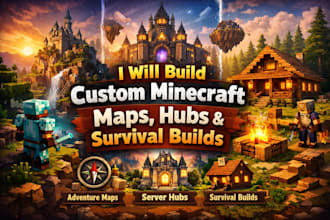 build custom minecraft maps, hubs, and survival builds