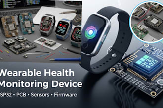 build wearable health monitoring devices with esp32, sensors, pcb and firmware