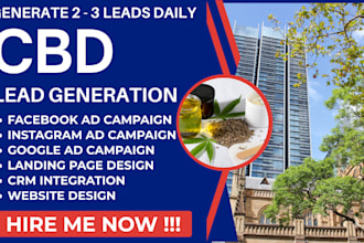 generate exclusive cbd leads, cbd facebook ads, google ads, cbd video ads