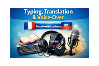 do typing translation and voiceover