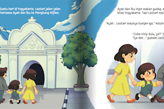 draw children illustration for children book