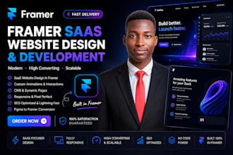 design framer saas website, framer landing page as a framer developer