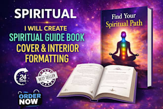 create spiritual guide book cover christian religious cover interior formatting