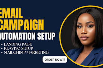 design mailchimp newsletter, email campaign for squarespace, wix, shopify
