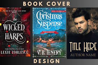 design book cover, cozy mystery dark romance cover design, kdp book formatting