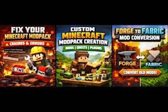 create fix and optimize minecraft modpacks errors forge and fabric server