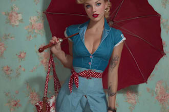 create an pin up girl and pin up girl