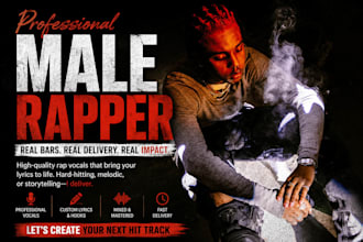 record uk drill rap, male rapper, rapper, rap vocals, rap feature, male singer