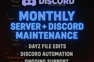 service your dayz files or discord as a hired coder