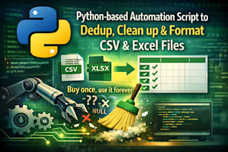 clean,format excel,CSV with python automation