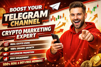 do telegram promotion crypto promotion telemarketing to real active users
