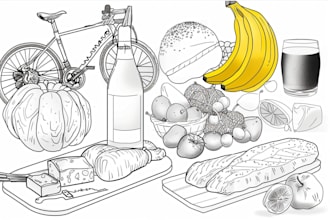 draw detailed line art of any product, food, sketch