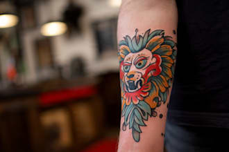 draw aesthetic old school tattoo design