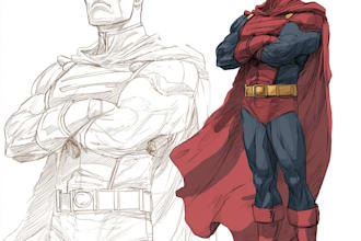 superhero character for comics