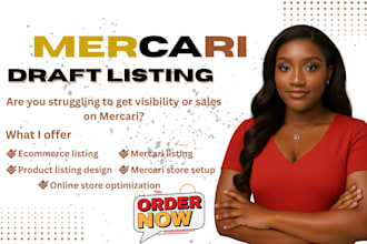 do product listing and SEO to your depop, mercari, ebay, shopify, or poshmark