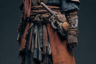 model 3d character for games and film