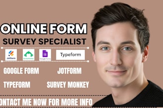 do online survey design, jotform, typeform and survey monkey