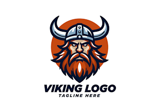 create attractive and imagination viking logo design